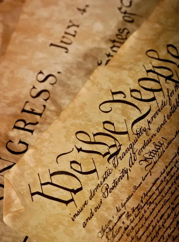 The opening lines of the U.S. Constitution, “We the People”